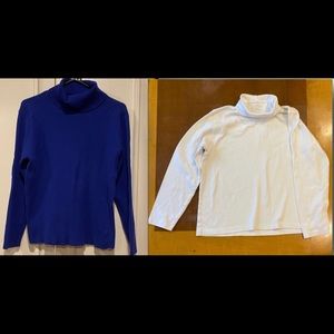 2 turtlenecks bundle CC/LE Coldwater Creek/Lands End turtleneck Size L